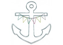 Stickdatei - Anker Doodle